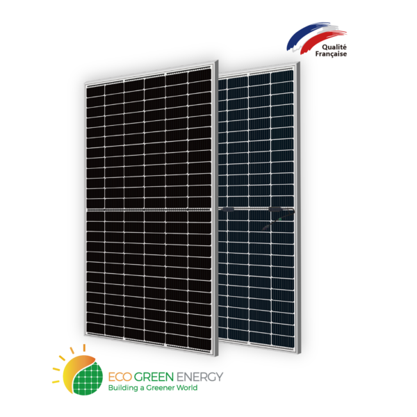 Panneau solaire 550W Demi-Cellule Bifacial Cadre Gris – palette