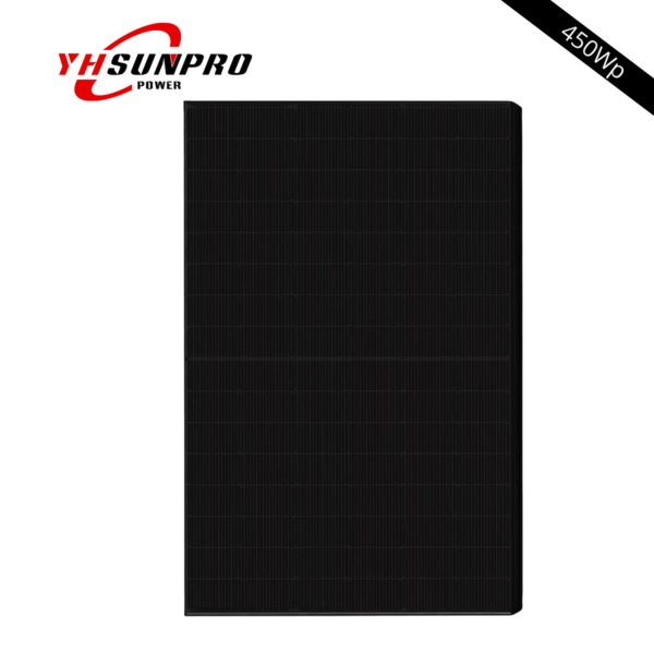 Sunpro – Panneau Solaire Bifacial SPDG450-N96R12 (450W) – Black Frame & Black Mesh